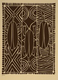 Artist: Green, Eddie. | Title: Turtles | Date: 1994, October - November | Technique: linocut, printed in black ink, from one block