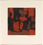 Title: b'Tree of life' | Date: 1965 | Technique: b'linoblock-print, printed in colour in intaglio and relief, from one etched linoblock'