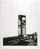 Artist: b'Moore, Mary.' | Title: b'Oxo Tower, outside Blackfriars, London' | Date: 1980, Feb-March | Technique: b'aquatint, etching printed in black ink, from one plate' | Copyright: b'\xc2\xa9 Mary Moore'