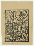 Artist: b'Groblicka, Lidia.' | Title: b'Tour de France' | Date: 1955-56 | Technique: b'woodcut, printed in black ink, from one block'