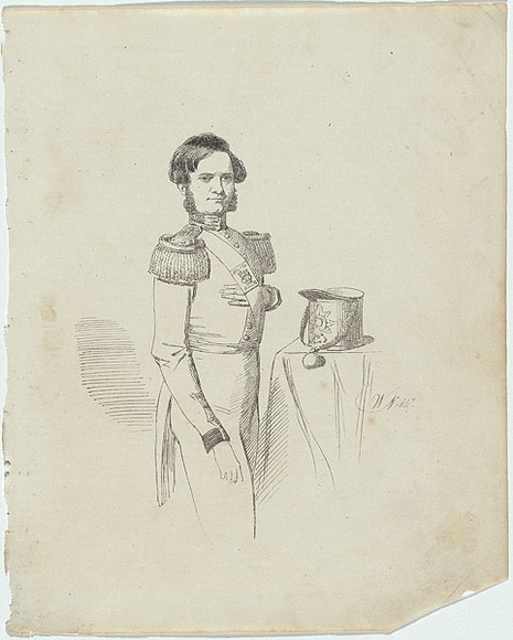 Artist: b'Nicholas, William.' | Title: b'Lieutenant George Sneddon Dunbar, Royal Marines' | Date: 1847 | Technique: b'lithograph, printed in black ink, from one zinc plate'