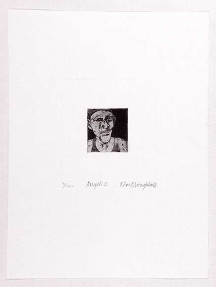 Artist: bO'Loughlin, Kim. | Title: b'Angel 2.' | Date: 1988 | Technique: b'etching, printed in black ink, from one plate'