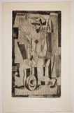 Artist: Haxton, Elaine | Title: ACT I | Date: 1967 | Technique: open-bite etching and aquatint