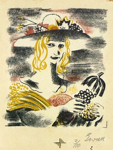 Artist: b'WALL, Edith' | Title: b'Ceres' | Date: 1954 | Technique: b'lithograph, printed in colour, from multiple plates' | Copyright: b'Courtesy of the artist'