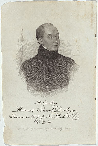 His Excellency Lieutenant General Darling Govenor in Chief of New South ...