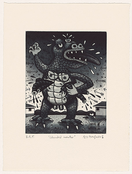 Wounded Monster Wounded monster (2002) by Reg Mombassa (1951–) · Australian Prints ...