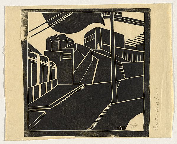 Deserted street. (1928 – c.1930) by Frank Weitzel (1905–1932 ...