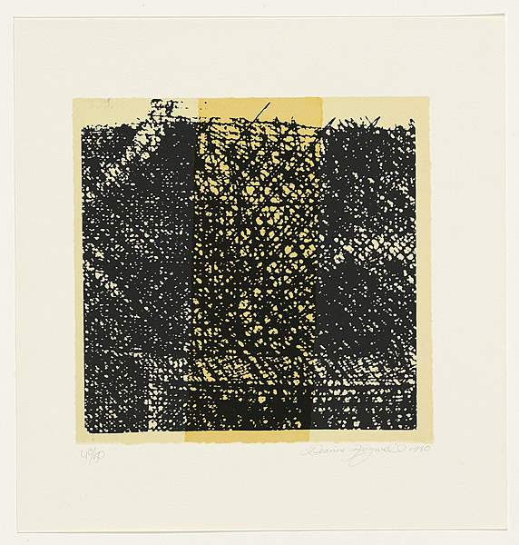 not titled [mesh pattern with block overlay] (1980) by Dianne Fogwell ...